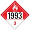 Das Flammable Class 3 No 1993 Placard 40504 - alternate 1